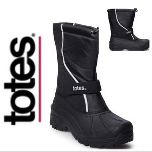totes wave men's waterproof winter boots